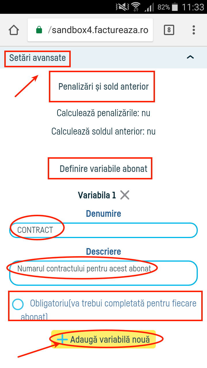 Cum adaug un abonament? - pasul 5