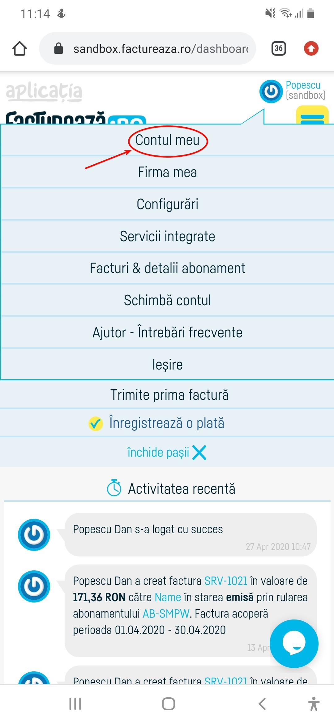 Cum pot seta aplicația în limba engleză? - pasul 1