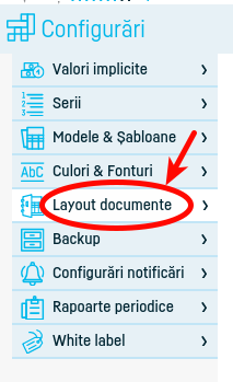 Setare layout documente - pasul 2