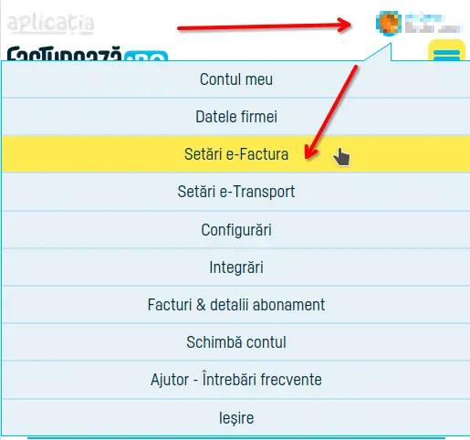 Cum activezi preluarea automată din SPV a e-Facturilor - pasul 1